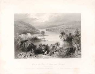 Item #17-3711 Scene on the River St. Francis near Sherbrooke. (B&W engraving). W. H. Bartlett, R....
