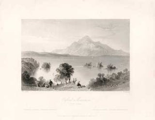 Item #17-3715 Oxford Mountain. (B&W engraving). W. H. Bartlett, W. Mossman