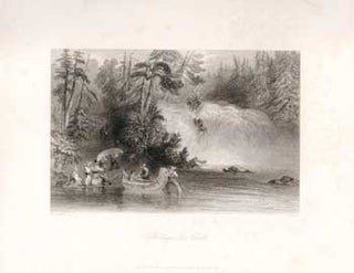 Item #17-3717 Portage des Chats. (B&W engraving). W. H. Bartlett, E. Benjamin