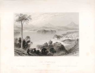 Item #17-3730 Lake Memphremagog: near Georgeville. (B&W engraving). W. H. Bartlett, J. C. Armytage