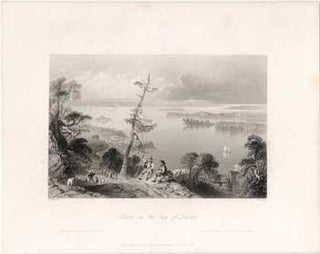 Item #17-3746 Scene in the bay of Quinte. (B&W engraving). W. H. Bartlett, C. Cousen