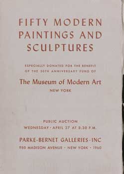 Item #17-4096 Fifty Modern Paintings and Sculptures. The Museum of Modern Art. April 27, 1960....