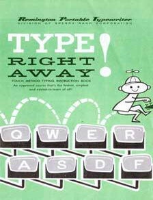 Item #17-4196 Type Right Way! Remington Portable Typewriter.