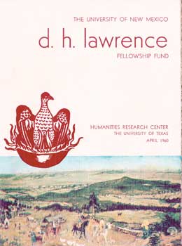 Item #17-4275 The University of Mexico DH Lawrence Fellowship Fund. April 1960. DH Lawrence...