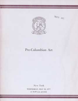 Item #17-4417 Pre-Colombian Art. May 25, 1977. Judith. Lots 1-173. Estimates and Price List....