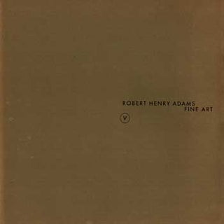 Item #17-4853 Robert Henry Adams Fine Art. Price List. Adams Fine Ar, Chicago