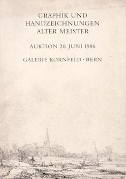 Item #17-4999 Graphik und Handzeichnungen alter Meister June 20, 1986. Lots 1-211. Galerie...