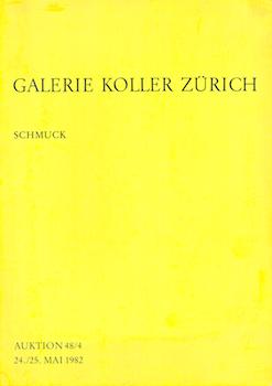 Item #17-5033 Schmuck May 24-25, 1982, Lots 6000-6467A. Galerie Koller, Zürich