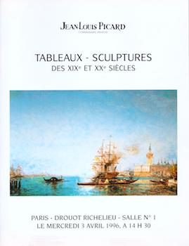 Item #17-5049 Tableaux et Sculptures des XIXe et XXe Siècles April 3, 1996, Lots 1-137....