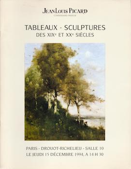 Item #17-5050 Tableaux et Sculptures des XIXe et XXe Siècles December 15, 1994, Lots 1-214....