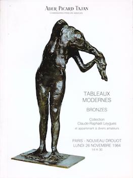 Item #17-5060 Tableaux Modernes, Bronzes, Aquarelles, Sculptures, etc. November 26, 1984. Lots...