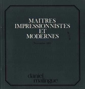 Item #17-5172 Maitres Impressionistes et Modernes. November 1985. Lots 1-28. Paul Klee, Paul Gauguin, Marc Chagall.