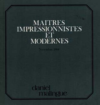 Item #17-5174 Maitres Impressionistes et Modernes. November 1984. Lots 1-27. Pablo Picasso,...