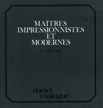 Item #17-5174 Maitres Impressionistes et Modernes. November 1984. Lots 1-27. Pablo Picasso, Alexander Calder, Juan Gris.