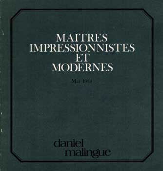 Item #17-5175 Maitres Impressionistes et Modernes. May 1984. Lots 1-23. Pablo Picasso, Alexander Calder, R Dufy.