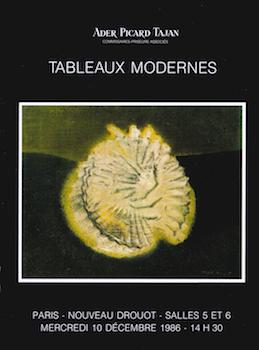 Item #17-5208 Tableaux Modernes (Dessins et Bronzes) December 10, 1986. Lots A-Z5. Ader Picard...