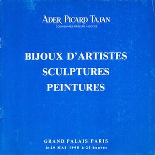 Item #17-5213 Importants Tableaux Modernes. May 29, 1990. Lots 1-71. Ader Picard Tajan, Paris
