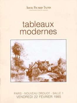 Item #17-5233 Tableaux Modernes (Aquarelles, Dessins, Gouaches, Pastels, etc.) February 22, 1985....