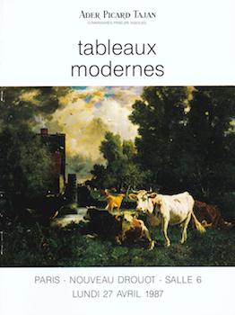 Item #17-5238 Tableaux Modernes (Aquarelles, Dessins, Gouaches, Pastels, etc.) April 27, 1987....