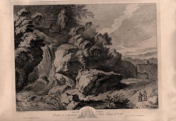 Item #17-5725 Chute d’Eau (Wasserfall), Plate 117, IV. Weirotter, Franz Edmund.