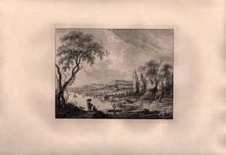 Item #17-5735 Flusslandschaft mit der Burg oberhalb der Stadt, Plate 6, III. Weirotter, Franz Edmund