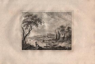 Item #17-5749 Flusslandschaft mit der Burg oberhalb der Stadt, Plate 6, III. Weirotter, Franz Edmund
