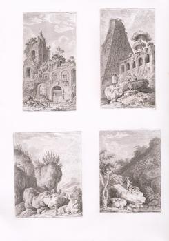 Item #17-5767 Stuck der alten Stadtmauer bei S: Giovanni Laterano, Plate 147, II. Die Piramide...