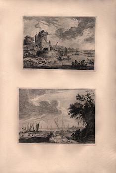 Item #17-5787 Die Bucht mit den Segelbooten, Plate 19, IV. Das Kastell mit dem Taubenschlag,...