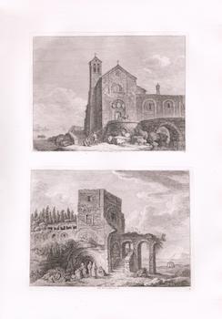 Item #17-5814 Bey S. Giovanni Laterano, Plate 133. Zu Civita vecchia, Plate 134. Weirotter, Franz...