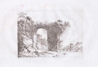 Item #17-5827 Roman Aqueduct Ruin (not in cat. rais.). Weirotter, Franz Edmund