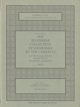 Item #17-5855 The Ellesmere Collection of Drawings by The Carracci and other Bolognese Masters Collected b Sir Thomas Lawrence, Part I. Sotheby & Co., New Bond Street, London, UK. July 11, 1972. Lots 1-98. Carracci, The.