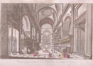 Item #17-5879 Representant le Choeur de la Cathedrale de St. Paul de Londres...Original 18th...