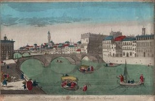 Item #17-5895 92e. Vue Perspective du Pont de la Trinite de Florence...Original 18th Century vue...