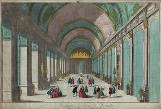 Item #17-5897 130e. Vue de la Grande Gallerie de Versailles...Original 18th Century vue optique....