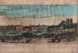 Item #17-5904 Vue de Paris...Original 18th Century vue optique. Paul André Basset, editeur