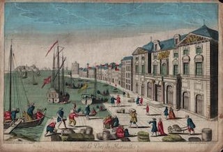 Item #17-5943 16e. Le Port de Marseilles...Original 18th Century vue optique....