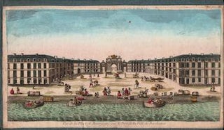 Item #17-5945 Vue de la Place de Bourgogne sur le Port de la Ville de Bordeux...Original 18th...