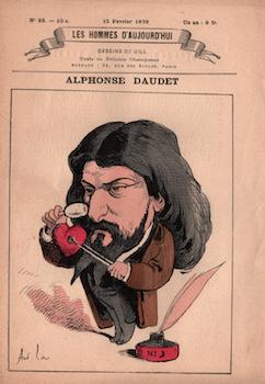 Item #17-5994 Alphonse Daudet (Les Hommes d’aujourd’hui, No. 23. 15 Fèvrier 1879), Cat....