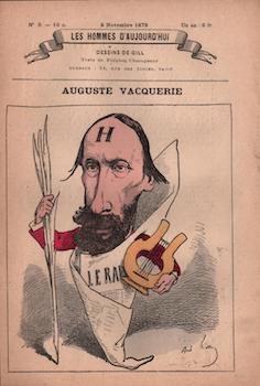 Item #17-6008 Auguste Vacquerie (Les Hommes d’aujourd’hui, No. 9. 8 Novembre 1878). Cat....