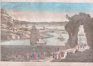 Item #17-6054 Vue de la Nouvelle Cayenne...Original 18th Century vue optique. Paul André...