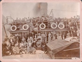 Item #17-6057 Passengers aboard the Midnight Sun, Newcastle. Anonymous, 19th Century.