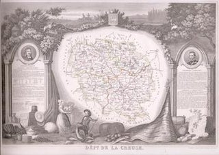 Item #17-6058 Map for the Department de la Creuse, by Victor Lavasseur for Atlas National...