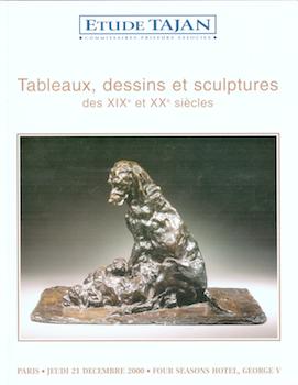 Item #17-6171 Tableaux, dessins et sculptures des XIXe et XXe siecles/19th and 20th Century...