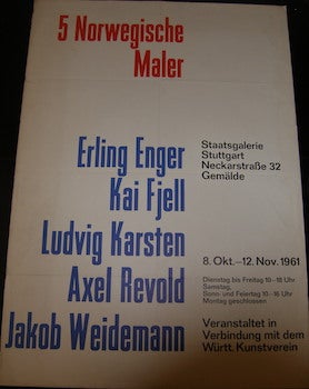Item #17-6199 5 Norwegische Maler: Erling Enger, Kai Fjell, Ludvig Karsten, Axel Revold, Jakob...