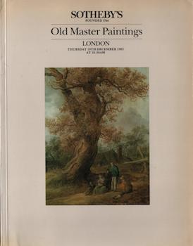 Item #17-6214 Old Master Paintings. 19th December, 1985. Lots 1-179. Sotheby’s, London