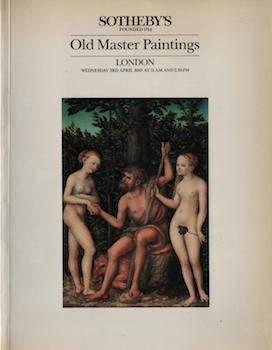 Item #17-6216 Old Master Paintings. 3rd April, 1985. Lots 1-241. Sotheby’s, London