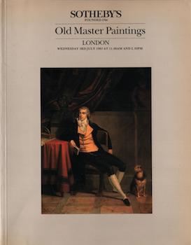 Item #17-6217 Old Master Paintings. 3rd July, 1985. Lots 1-232. Sotheby’s, London