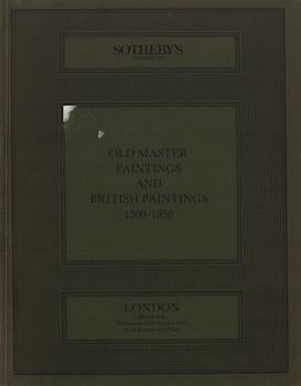 Item #17-6267 Old Master Paintings and British Paintings 1550-1850. 30th October, 1985. Lots...