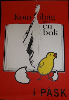 Item #17-6292 Kom ihag med en bok, i pask (Remember with a Book, in Easter), circa [1969]. 20th Century Artist, Switzerland.