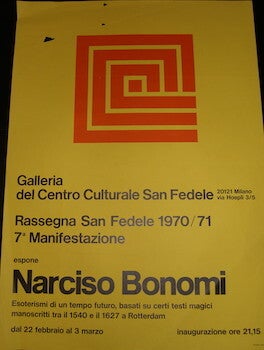 Item #17-6294 Narciso Bonomi, Esoterismi di un tempo futuro, basati su certi testi magici...